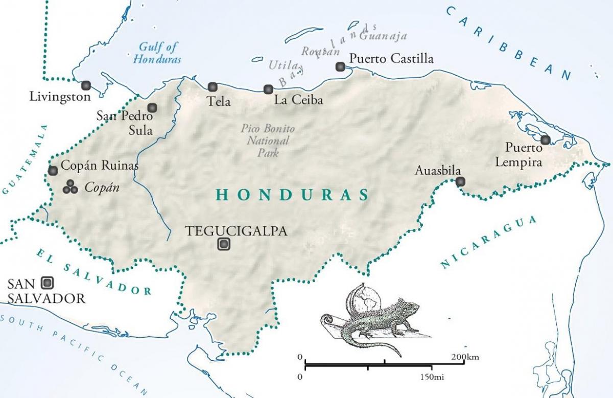 la ceiba Honduras haritası