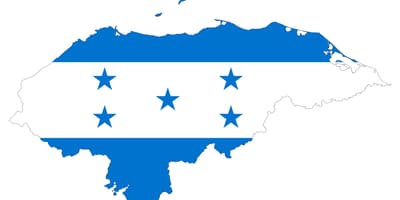 Honduras haritası bayrak