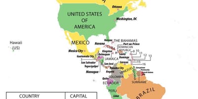Honduras Güney Amerika haritası 