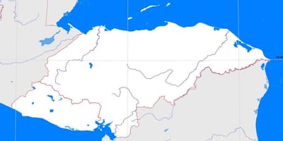 Honduras boş harita