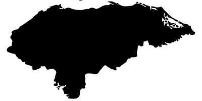 Honduras haritası vektör harita 