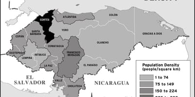 Honduras nüfusu haritası 