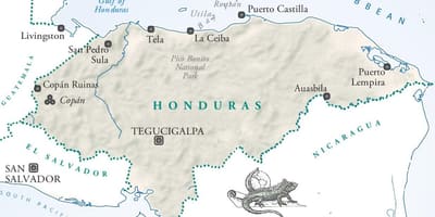 La ceiba Honduras haritası